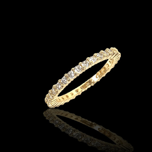 2MM ROUND CZ ETERNITY BAND RING
