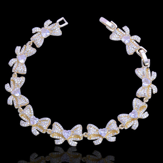 PARISIAN BOW TIE ZIRCONIA BRACELET