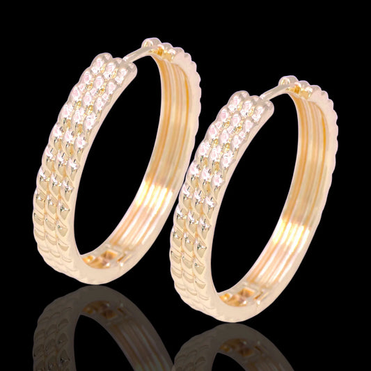 SICILIAN SCALE HOOP EARRINGS
