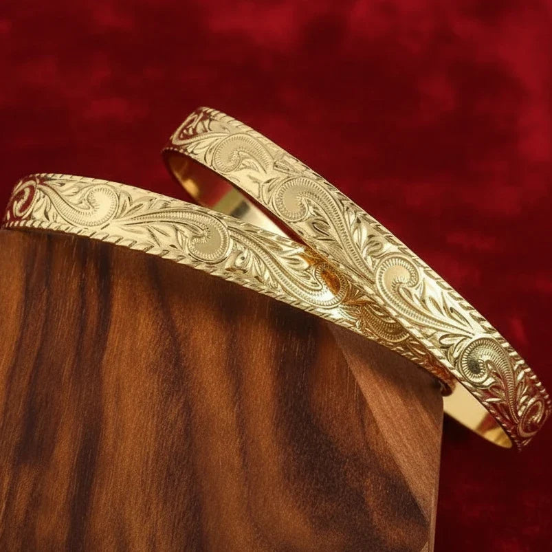 14K Gold Filled Hawaiian Bangle