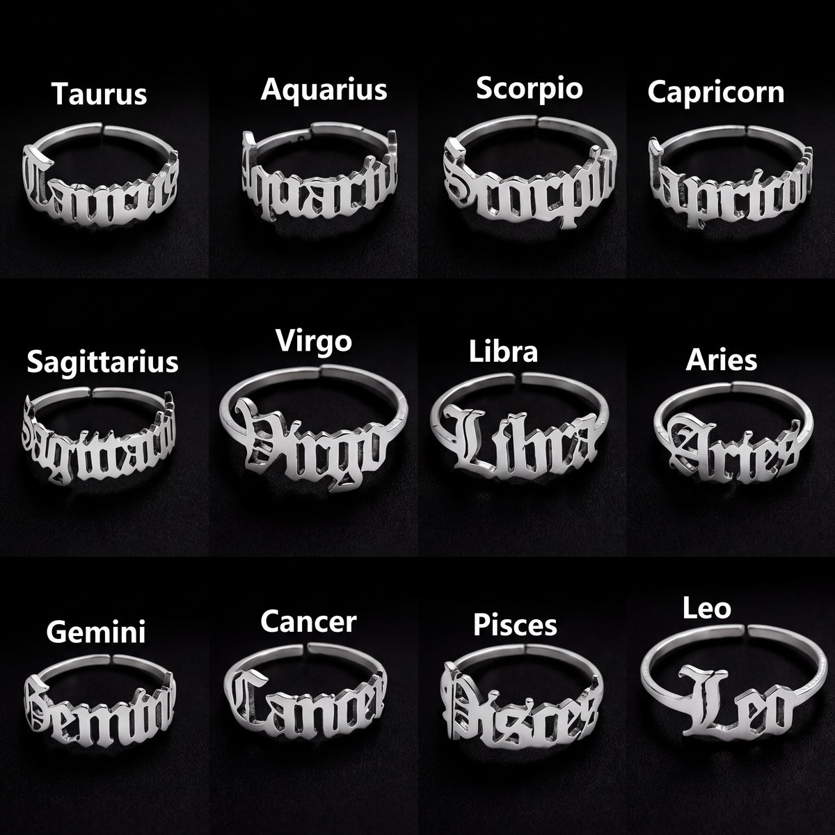 Adjustable Horoscope Ring ✨ (non tarnish)