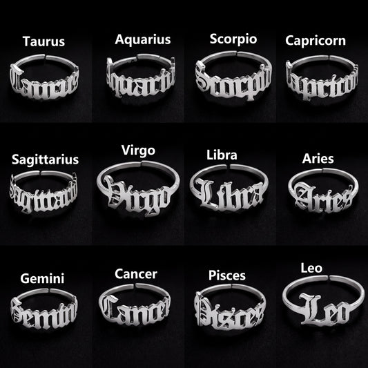 Adjustable Horoscope Ring ✨ (non tarnish)