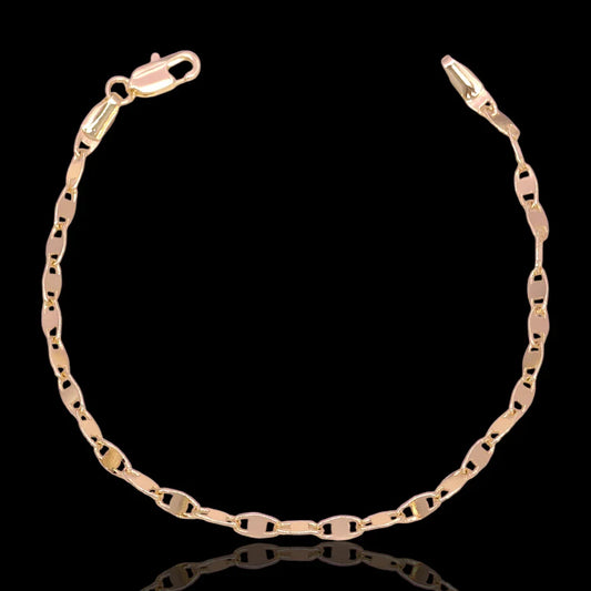 GOLD FILLED VIENNA VALENTINO CHAIN BRACELET